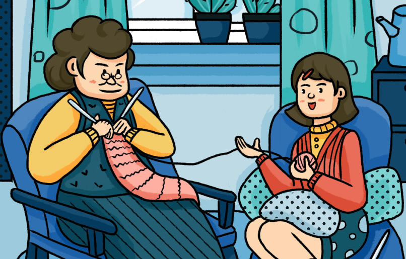 税局妇女节插画