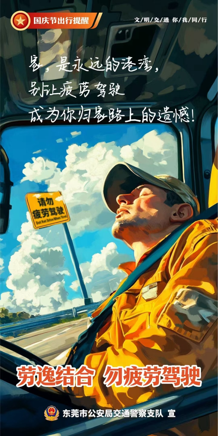 东莞交警安全教育海报设计