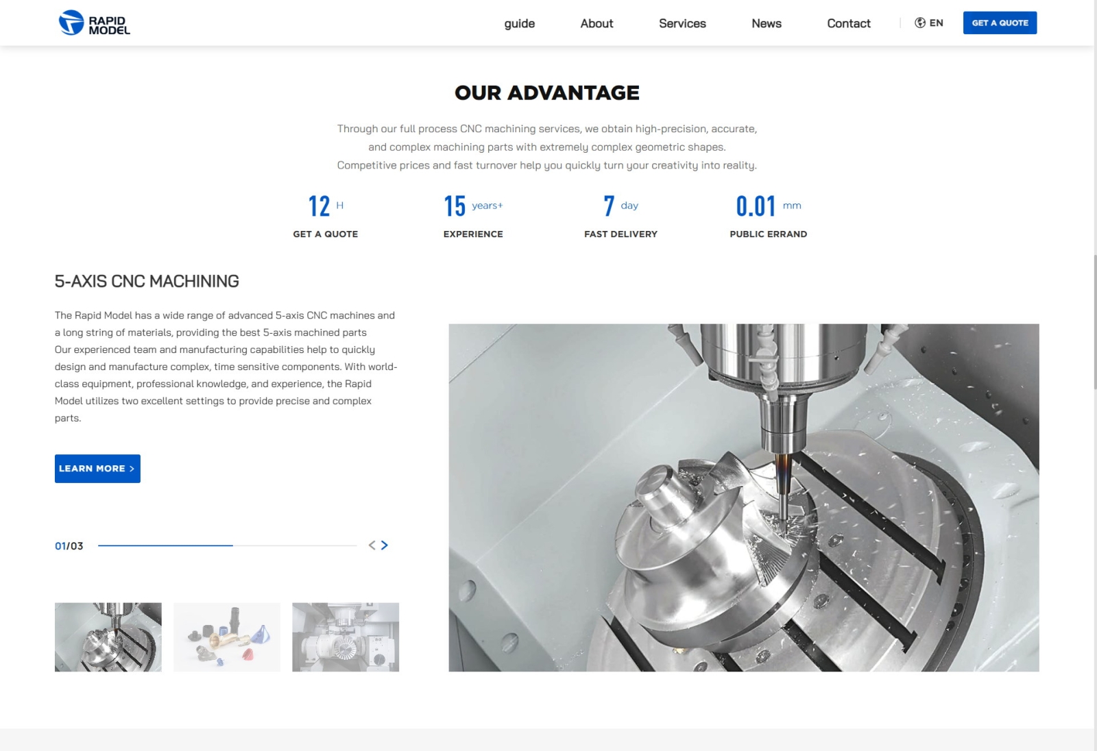 深圳飞速模型外贸官网设计