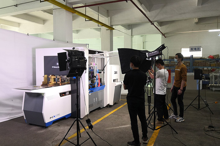 浩信过胶机生产工艺流程片拍摄花絮